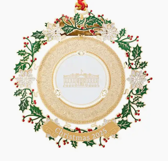 2025 white house ornament back