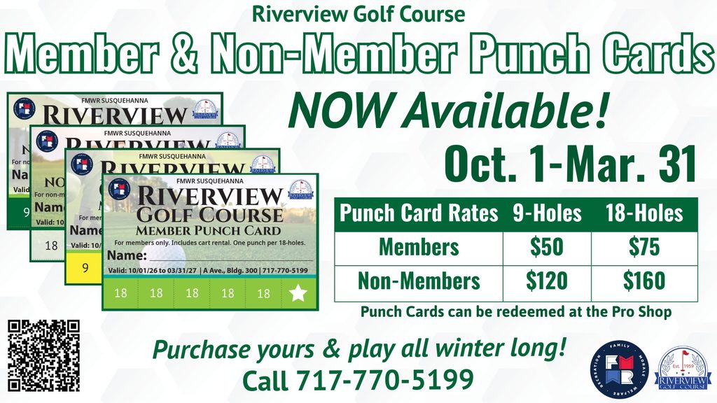 Riverview Gold Winter Operations Punch cards
